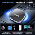 2-in-1 Wireless Apple CarPlay&Android Auto Adapter 2026, Magic AI Box Streaming Dongle Support Netflix/YouTube, Plug&Play, Car Play Wireless Adapter, Only Fit for Cars with Wired CarPlay/Android Auto - Image 5