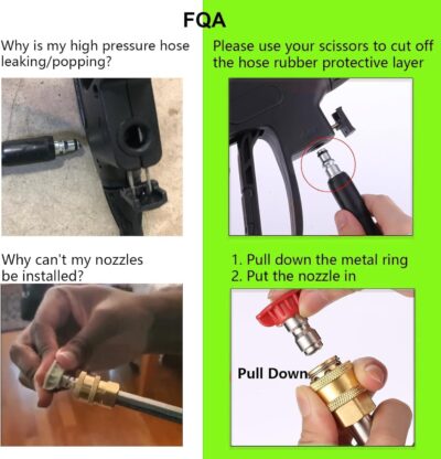 5000PSI Electric Pressure Washer 2026 2.8GPM High Power Washer with 4 Pressure Nozzle and Soap Bottle for Home, Car Washing, Fence Cleaning, Patio (Blue) - Image 6