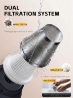 REWONDER Car Vacuum Cleaner High Power, 22000Pa Vacuum Cleaner & 110000RPM Air Duster, Handheld Vacuum with 7800mAh Battery for Valentines Day Gifts, Storage Bag & Multi-Nozzles for Car, Home - Image 6