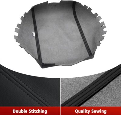 KBH Center Console Cover Replacement for Infiniti QX60 / JX35 & Nissan Pathfinder 2013-2020, Vinyl Leather, Car Armrest Upholstery, Anti-Scratch, Black - Image 2