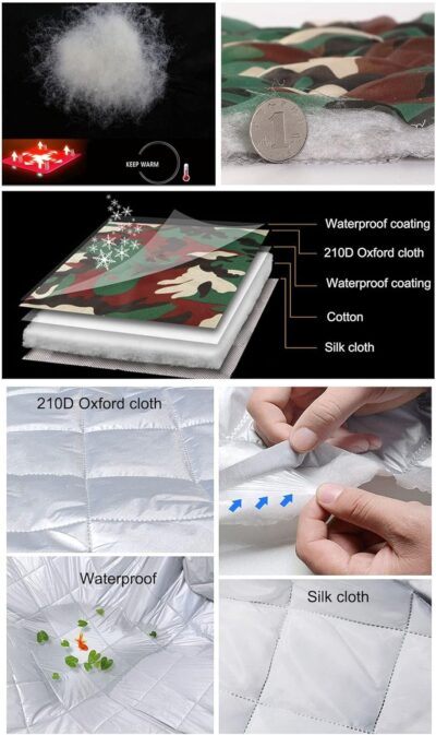 Thickened Large 5 Layers Full Car Covers, Anti-Hail Waterproof Thermostatic Windshield Mirror Cover, Compatible with Dodge (Color : Black, Size : Charger SRT) - Image 5