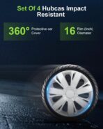 SCITOO Premium 16 Inch Hubcaps Set of 4 Wheel Rim Cover OEM Style Easy Snap On Car Truck SUV Hub Cap Replacement for Mazda,for Dodge,for Ford,for Honda,for Kia,for Mitsubishi,for Hyundai,etc. - Image 3