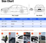 Favoto Hail Protection Car Cover - Waterproof SUV Car Cover Padded Anti-Hail Snow Rain Protector for Automobiles Outdoor Heavy Duty with Reflective Stripes Full Exterior Cover Fits SUV up to 198" - Image 6