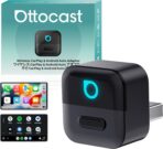 OTTOCAST Mini Pico Wireless CarPlay & Android Auto Adapter – WiFi 6 + Bluetooth 5.4, Plug & Play, Fast Auto-Reconnect, Ultra-Compact Design, Works with Factory Wired CarPlay Cars