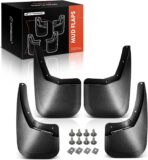 A-Premium Set of 4PCS Mud Flaps Splash Guards Mudguards Mudflaps with Hardware Kits Accessory Compatible with Chevrolet Silverado 1500, Silverado 2500 HD 3500 HD 2007-2014, Front LH RH and Rear LH RH