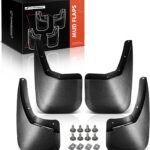A-Premium Set of 4PCS Mud Flaps Splash Guards Mudguards Mudflaps with Hardware Kits Accessory Compatible with Chevrolet Silverado 1500, Silverado 2500 HD 3500 HD 2007-2014, Front LH RH and Rear LH RH