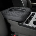 JOYTUTUS Center Console Cover Compatible with Silverado Sierra 2014 2015 2016 2017 2018 Jump Seat, Leather Arm Rest Armrest Cover for Car, Durable Middle Console Cover Replacement for Trucks