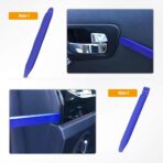 GOOACC 5PCS Auto Trim Removal Tool Kit No-Scratch Pry Tool Kit for Car Door Clip Panel & Audio Dashboard Dismantle -5PCS - Image 4