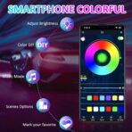 YUGUANG 4Pcs Underglow Kit for Car, APP Control Multicolor Car Underglow Light Kit Music Sync RGB Underbody Strips Light Waterproof for Cars Trucks SUVs - Image 4