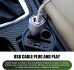 MLY 1 PC Heads Up Display, Large Font Digital Speedometer Projector, Plug and Play Color Font with Speed MPH Display, Universal Digital Speed Monitor for Car Windshield (Black) - Image 7