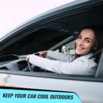 Windshield Sun Shade - Car Windshield Sun Shade for UV Protection Heat Reduction 2025 Sun Visor for Car Interior (55"x31.5") - Image 8