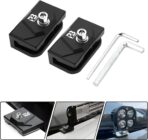 Ditch Light Brackets, 2PCS Hood Mount Light Brackets Universal Adjustable Aluminum Alloy Pillar Hood Led Work Light Pods Mount Bracket Kit for Truck SUV Cars, No Need Drilling