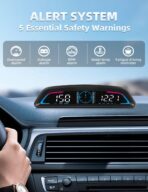 OBD2 Speedometer for Car Digital with Time, Speed, Mileage, RPM, Volt, Water Temp, Overspeed, Fatigued Driving Alert LCD Screen OBD2 Guage Display for Car Head Up Display HUD for Most 2008+ Sedan Cars - Image 4