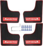 4Pcs Mini Size Mud Flaps Front & Rear Universal Car Splash Guards Soft Rubber Mudguards Replacement for Sedan Replacement for Hatchbacks