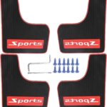 4Pcs Mini Size Mud Flaps Front & Rear Universal Car Splash Guards Soft Rubber Mudguards Replacement for Sedan Replacement for Hatchbacks