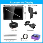 2026 YZW GPS Carplay 5 inch for Motorcycle with Wireless CarPlay & Android Auto, IP69K Waterproof Touch Screen, GPS Nevigation, Supports Bluetooth, Siri, Google Assistant, Vioce Control, Bracket - Image 6