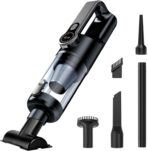 Cordless Handheld Car Vacuum Cleaner for Car Interior, Strong Suction Portable Vacuum for Pet Hair & Quick Home Cleaning, Rechargeable with LED Light & Attachments