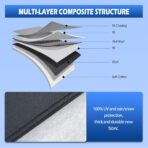 6 Layers Car Cover Waterproof All Weather for Automobiles, Size A3 with Zipper Cotton Fit for Toyota Camry, Honda Accord, Ford Mustang, Chevy Camaro/Malibu,Kia Optima/K5 (187-198 inch) - Image 8