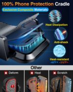 VANMASS【85+LBS Strongest Suction & Military-Grade 2026 Ultimate Car Phone Mount【Patent & Safety Certs】 Cell Phone Holder Truck for Dash Windshield Vent for iPhone 17 Pro Max Automobile Accessory Kits - Image 8