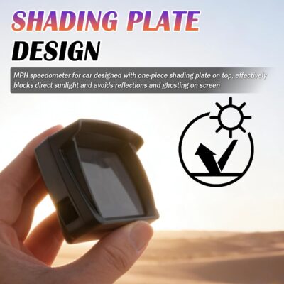 Car HUD Digital Speedometer for Car with HD MPH Display,USB Plug & Play GPS Speedometer MPH with Large Font Display & Shading Plate,Portable Heads up Displays for Cars,SUVs,Trucks - Image 6