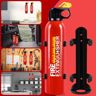6 Pack Fire Extinguisher for Home with Mount - Upgraded 8-in-1 Portable Fire Extinguisher for Car Vehicle Boat House Kitchen, Water-Based Fire Extinguisher for A, B, C, K Fires - Image 8
