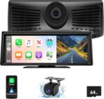 8.1" Portable Wireless Carplay Screen for Car, 2K Dash Cam & 1080P Backup Camera, Touchscreen Car Stereo with Apple Car Play/Android Auto, GPS, Bluetooth, Mirror Link, Voice Control for All Vehicles - Image 8
