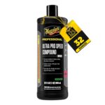Meguiar's M11032 Mirror Glaze Ultra Pro Speed Compound, Rubbing Compound for Cars Removes Up to 1,200 Grit Sanding Marks and Leaves a Swirl-Free, High-Gloss Finish, 32 Oz or 1 Gal