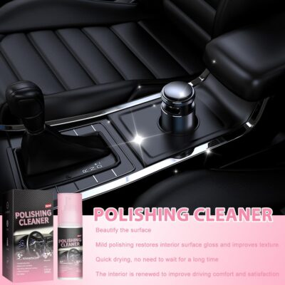 Polishing Cleaner for Car Interior Detailing,Car Interior Cleaner,Vehicle Interior Polish for Rubber, Leather - Image 4