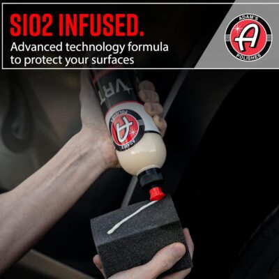 Adam's Silica Infused VRT Tire & Trim Dressing - Durable UV Protection and Water Repellent - Leaves a Crisp Freshly Detailed Look - Dress Tires or Trim Without Worry of Slinging (2-Pack) - Image 4
