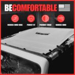 SPIDERWEBSHADE Original JK 4-Door Front and Rear Sunshade Top (2007-2017) Compatible with Jeep Wrangler JKU Rubicon Sahara Sport All Trims - Airbag Safe - USA Made - 10 Year Warranty (Purple) - Image 4