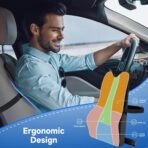 Teemour Lumbar Support Pillow for Car Truck Accessories Memory Foam Back Cushion for Driving Seat Lower Back Support, Lumbar Comfort for Long Drivvers Back Pain Relief, with Three Adjustable Straps - Image 6