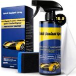 500ML Ceramic Coating for Cars: Quick Effect Coating Agent for Car Motorcycles Trucks & RVs - Extreme Hydrophobic Water Beading & Deep Gloss Shine for Long-Lasting Polish Spray Wax