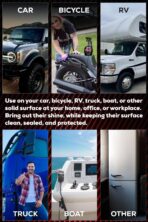 Car Wax Spray and Ceramic Coating for Cars - 3 in 1 Waterless Car Wash and Detailing - Quick Effect Coating Agent for Car - High Gloss Car Coating Spray, Shiny Car Stuff by Shine Armor - 24FlOz - Image 8