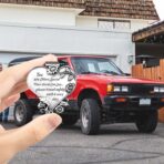 Heart-Shaped Car Visor Clip, Car Visor Medal Accessories, Driving Safety Prayer Bless Religious Gift for Family, Friends, New Drivers - Image 6