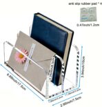 Acrylic Mail Organizer 2-Slot Desktop File Sorter - a Versatile Document Rack Suitable for Homes, Offices and Schools and a Space Saving File Organizer for DIY Decoration - Image 2