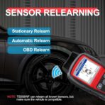 Autel MaxiTPMS TS508WF TPMS Programming Tool, WiFi Relearn & Reset for Tire Pressure Sensors, Diagnose, Activate & Program MX-Sensors (315/433MHz), OBD2 Scanner, Free Lifetime Updates - Image 6