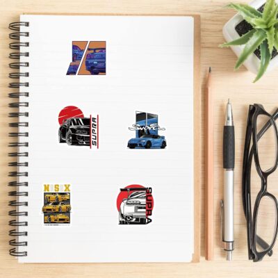 200pc JDM Racing Cars Stickers - Waterproof for Laptop, Bottles, Skateboard, Guitar, Helmet - Image 4