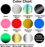 HungMieh 3D Skull Stickers and Decals for Car Windows, Doors, and Trucks - Laser Bumper Stickers for Car Styling and Decor - Holographic Silver, 6.97" - Image 4