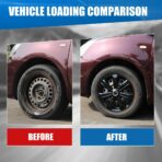 ROXX Black Lacquer Hubcaps Wheel Covers, Universal Wheel Covers Guards Snap On Auto Tire Rim OEM Style Replacement, Fits Most Car Trunk SUV-Set of 4 (14-inch) - Image 8