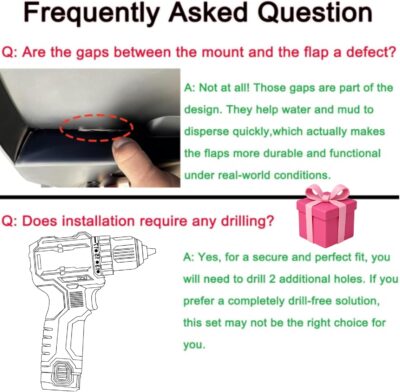 Mud Flaps for 2022-2026 Mazda CX-5 CX5 (Gas Only, NOT for Hybrid/PHEV) - Front & Rear Splash Guards, PP All Weather Mudflaps, Custom Fit Exterior Accessories - Image 6