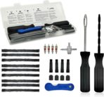 TT-M26 Tubeless Tire Repair Kits, 26pcs Compact Tire Puncture Repair Kit, Tire Repair Tools and Tire Repair Plugs for Cars Motorcycles…