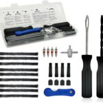 TT-M26 Tubeless Tire Repair Kits, 26pcs Compact Tire Puncture Repair Kit, Tire Repair Tools and Tire Repair Plugs for Cars Motorcycles…
