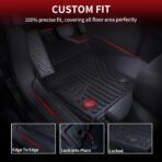LASFIT Floor Mats for Toyota Tacoma 2024 2025 2026 Double Cab Auto Tran (Not fit Hybrid) All Weather Floor Liner for Tacoma TRD/SR/SR5/limited TPE Custom Fit Car Mats Front&Rear 2 Row Mats - Image 2