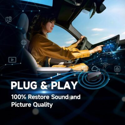 Jemluse Wireless CarPlay Adapter for Apple iPhone - Multi-User Seamless Connection for Convert Wired to Wireless Car Play Adapter - No Latency from iOS 10+ to Screen w/USB C (Gray) - Image 5