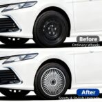 Hubcaps 15 Inch Exact Fit for R15 Iron Wheels Universal ABS Plastic Wheel Covers Set of 4 Snap On Rim Caps for Most Cars Trucks SUV Sedans 4Pcs 15" Hubcaps Wheel Rim Cover Direct Replacement - Image 4