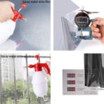 WPCTEV Window Film One Way Mirror Tint Vinyl Daytime Privacy Static Non-Adhesive Decorative Heat Control Anti UV Window Covering for Home and Office Black Silver 6 Mil 17.5 Inch x 6.5 Feet - Image 7