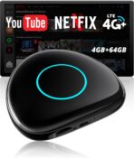 Wireless CarPlay Adapter, Magic AI Box with 4G LTE | GPS | Full Android OS, Wireless CarPlay Box Compatible with Wired Factory CarPlay & Android Auto, Support for YouTube/Netflix