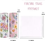 200 Sheets Car Tissues Holder with Facial Tissues 3-ply Travel Tissue Tubes 4 PK Tissues Box Container Perfect Fit for Car Cup Holder Cylinder (Pink) - Image 2