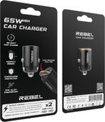 REBEL Dual 65W USB C Fast Car Charger 12V/24V [Smallest Metal Frame] PD65W, QC60W 4.0/3.0, Flush Fit, Cigarette Lighter Adapter for iPhone 17 Pro Max Air 16 Plus 15 14 13 12 iPad, MacBook, S25. S24 - Image 7