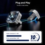 Wireless CarPlay Adapter for Apple iPhone & Android Auto Dongle Plug and Play 2-in-1 Wireless Dongle Bluetooth 5.4 Car Play Adapter Mini Sized & Fast Connection - Image 6